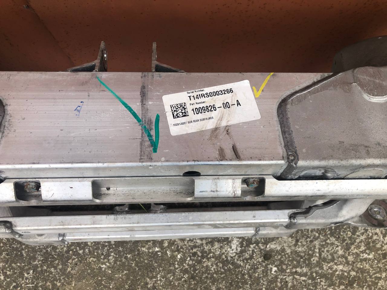 Підрамник задній Tesla Model S AWD RWD 12-20 , 1009826-00-A 6