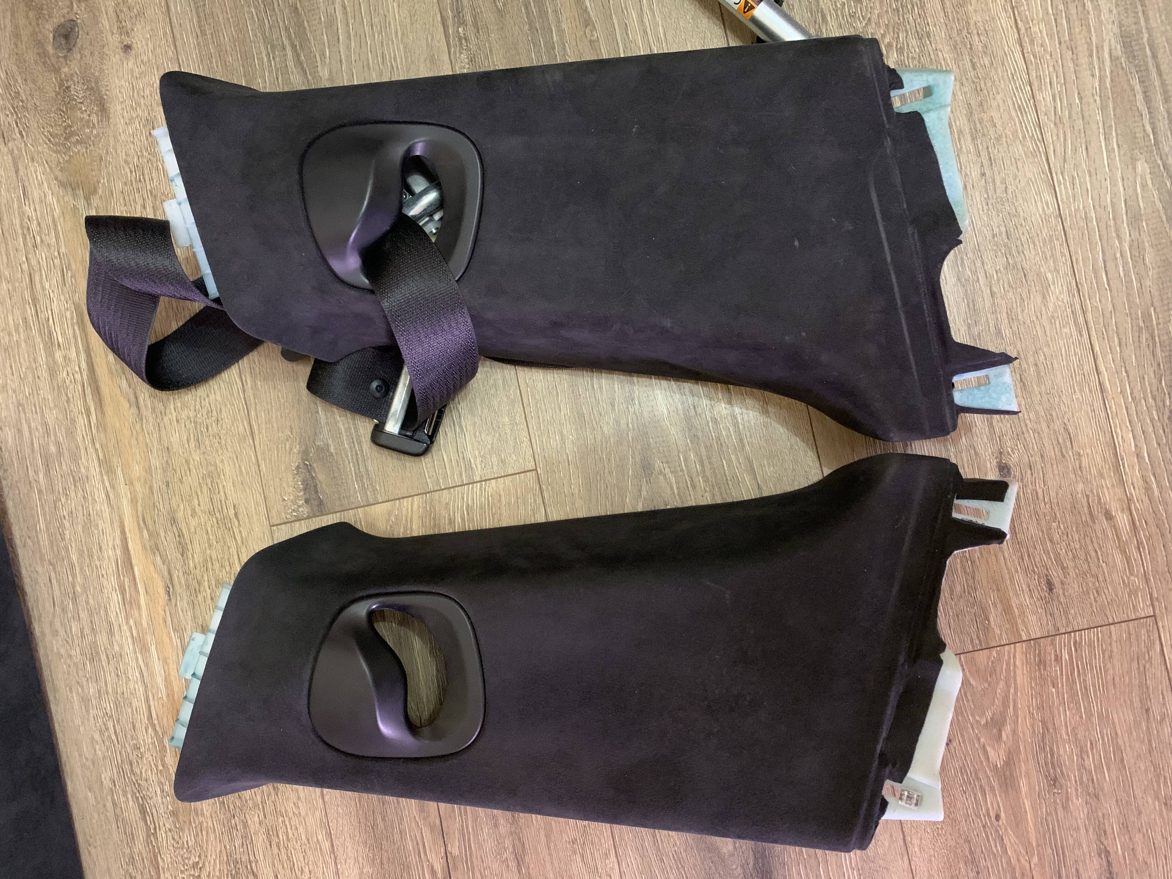 Комплект під панораму чорний алькантара 5