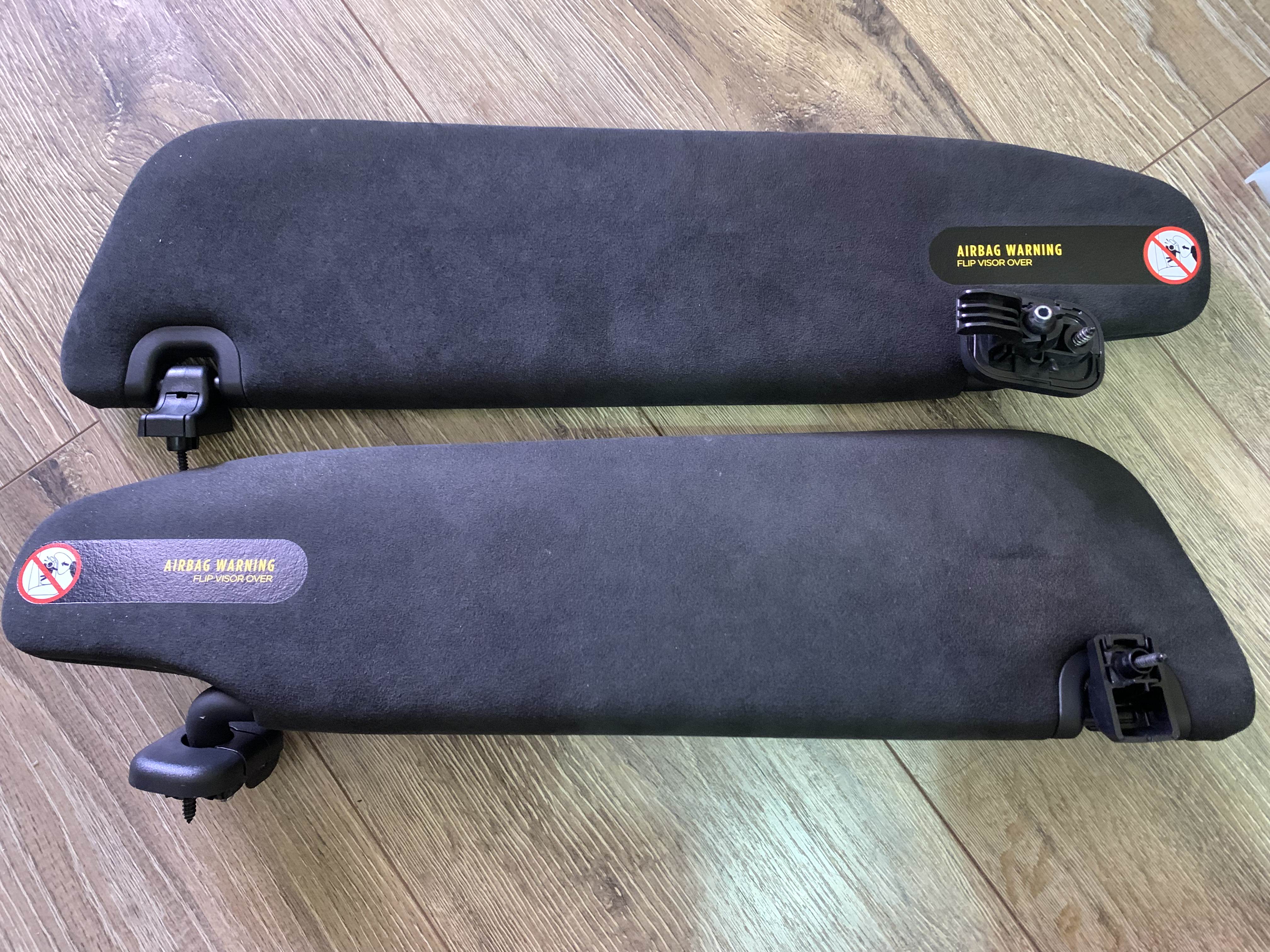 Комплект під панораму чорний алькантара 3